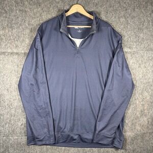 Onward Reserve 1/4 Zip Performance Men's XXL Blue Pullover Golf Activewear Mock